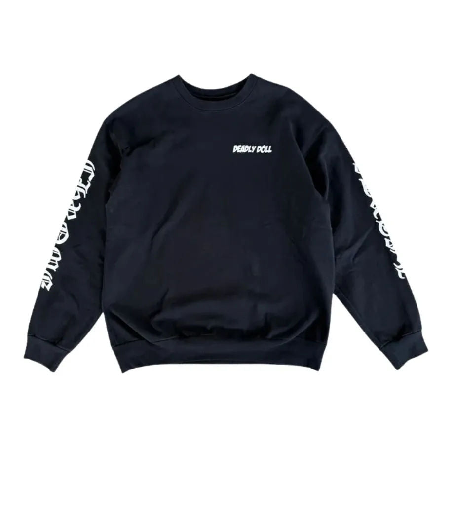 Chrome Hearts Deadly Doll Jesse Jo Stark Crewneck Black - Pre-Owned Size L
