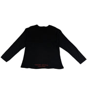 Chrome Hearts Embroidered  Dagger Waffle Thermal L/S T-Shirt Black - Lightly Pre-Owned Size L