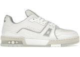 Louis Vuitton Trainer White Grey Signature - Lightly Used Size 10.5