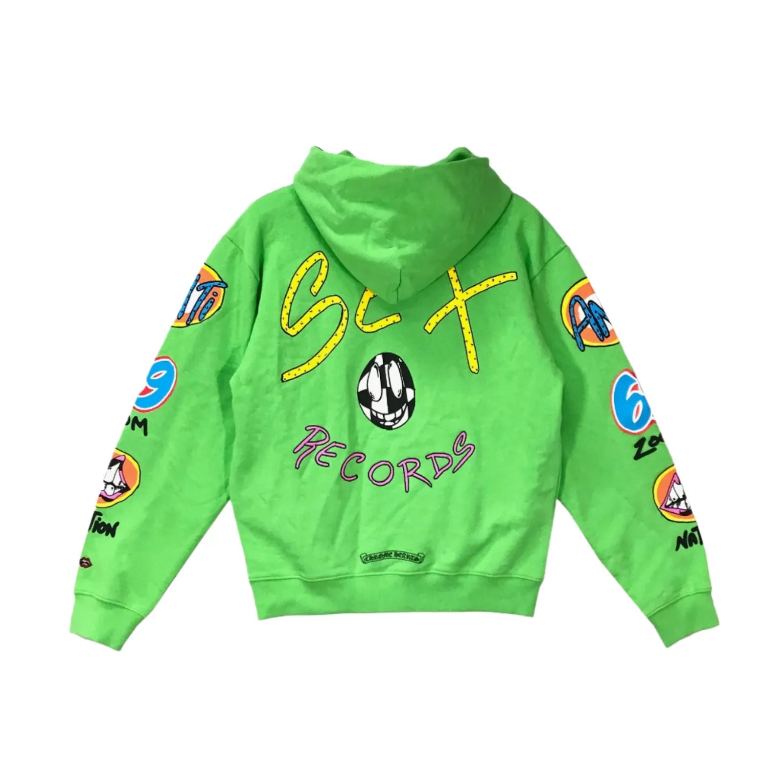 Chrome Hearts Matty Boy Sex Records Pullover Hoodie Green