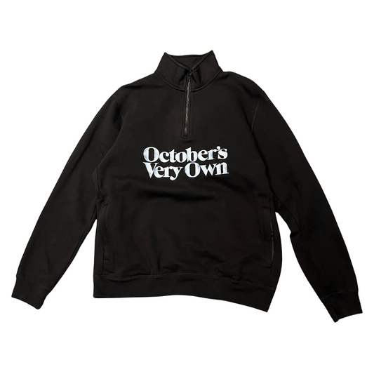 Ovo Embroidered Octobers Very Own Quarter-Zip Black (Preowned)