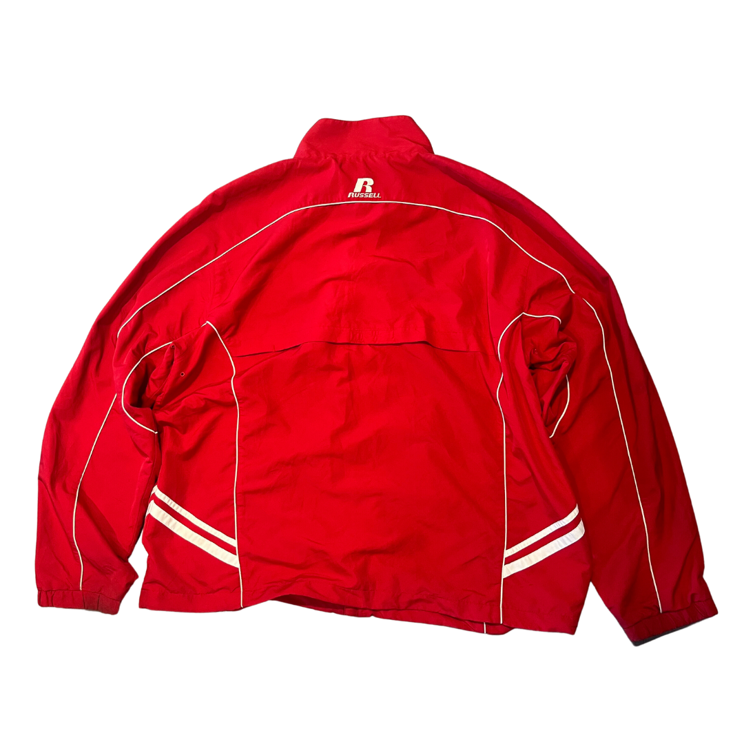 Vintage Red Russell Zip Up Jacket