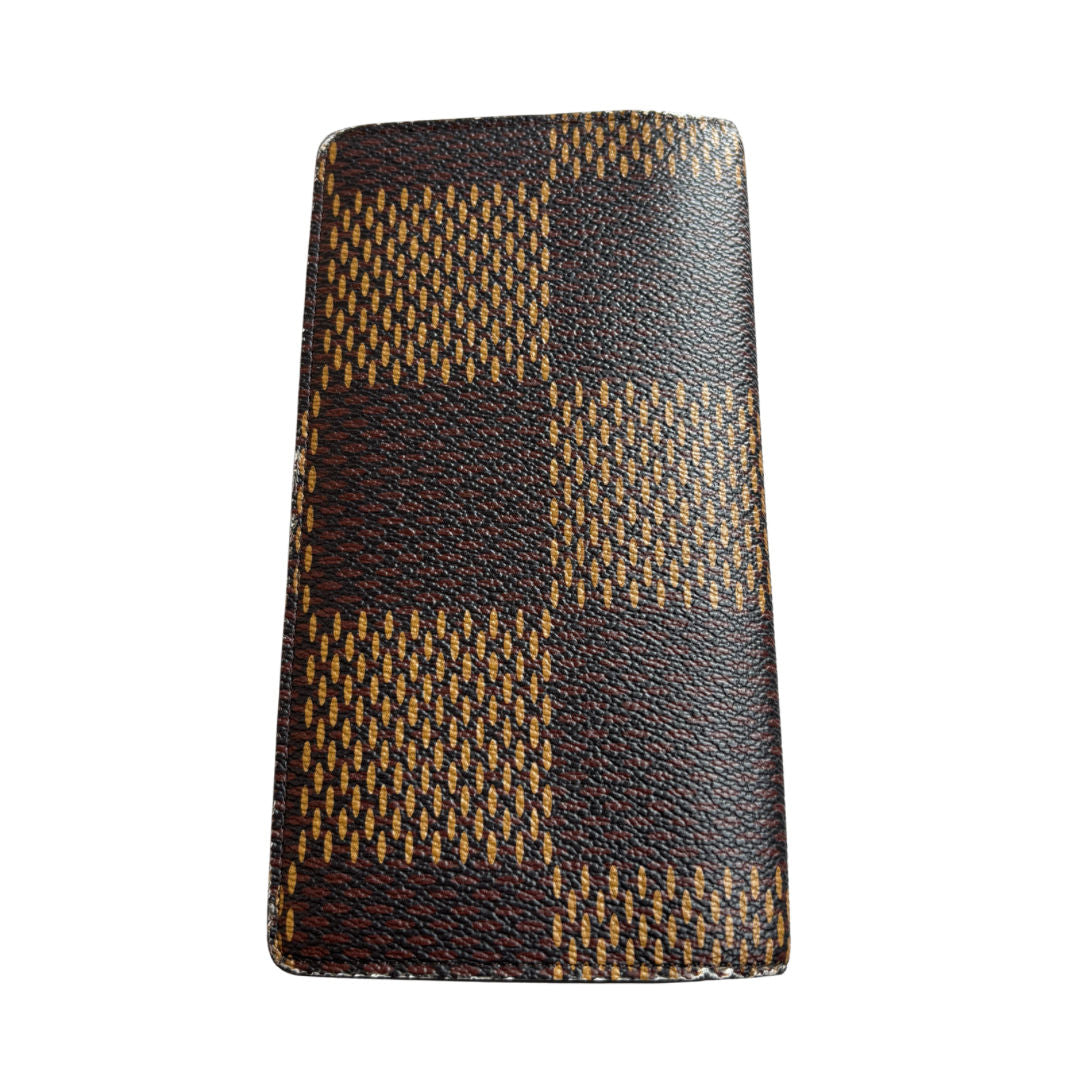 Louis Vuitton x Nigo Brazza Wallet Damier Ebene Giant Brown (Preowned) - Pre-Owned