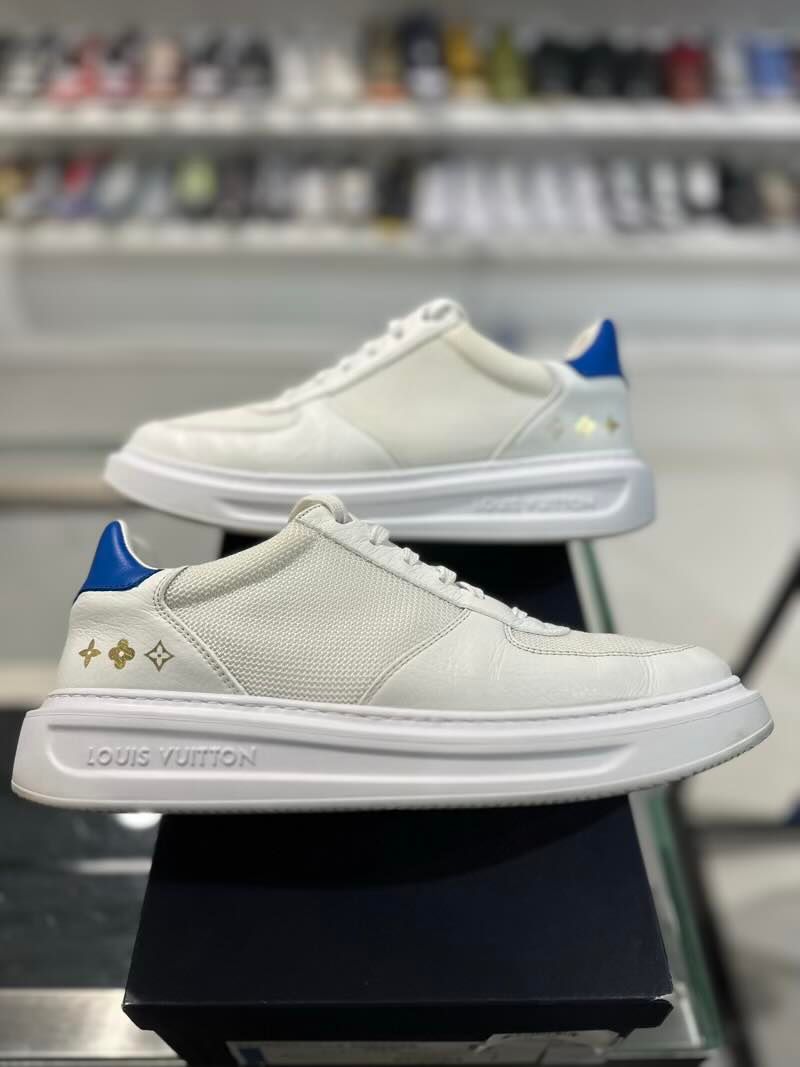 Louis Vuitton Beverly Hills White Blue - Pre-Owned Size 8.5