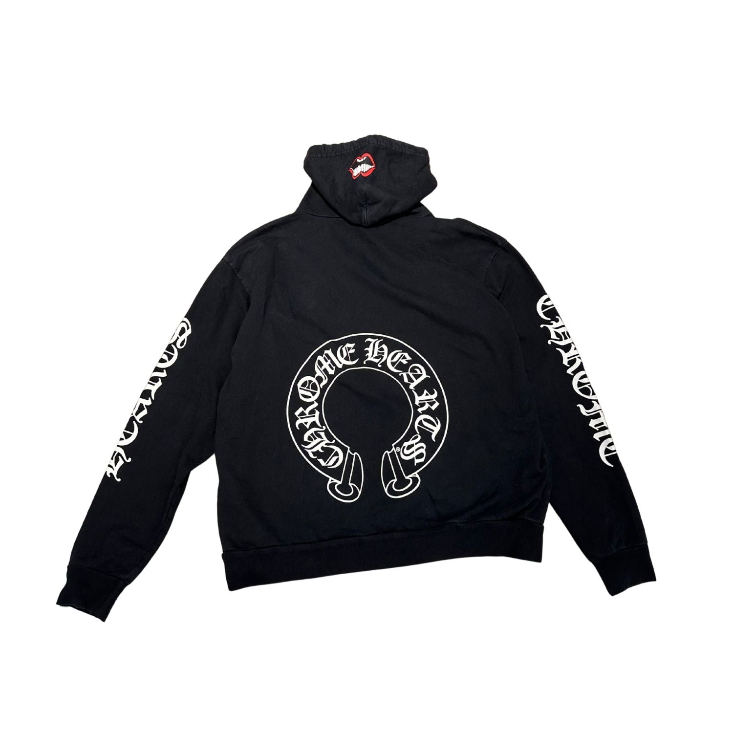 Chrome Hearts Matty Boy Chomper Horseshoe Hoodie Black (Preowned Size L) - Pre-Owned