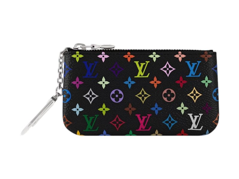 Louis Vuitton x Takashi Murakami Key Pouch Black Multicolored