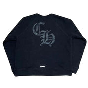 Chrome Hearts Triple Cross Nylon CH Logo Crewneck Black