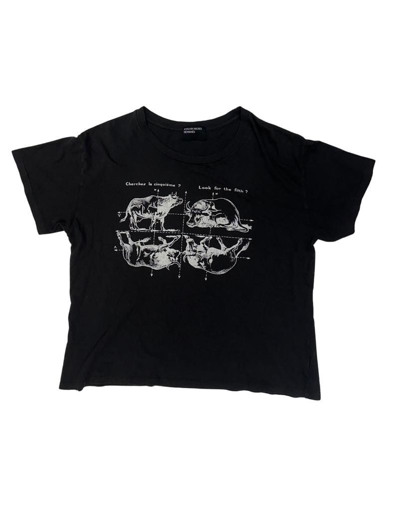 Enfants Riches Deprimes Fifth Pig T-Shirt Black - Lightly Used Size M