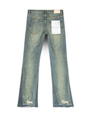 Purple Brand P004 Indigo Double Panels Flare Destroy Jeans