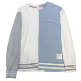 Thom Browne Funmix Colourblock Crewneck White Baby Blue - Lightly Used Size L