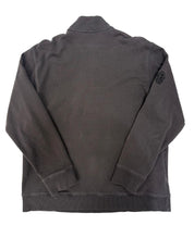 Chrome Hearts Y Not Embroidered Quarter Zip Sweater Washed Black - Lightly Pre-Owned Size XL