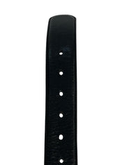 Chrome Hearts Leather Silver Belt Strap Black - Lightly Pre-Owned Size 30