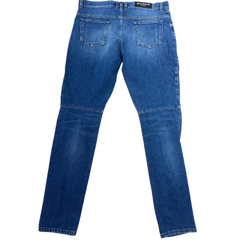 Balmain Biker Jeans Blue