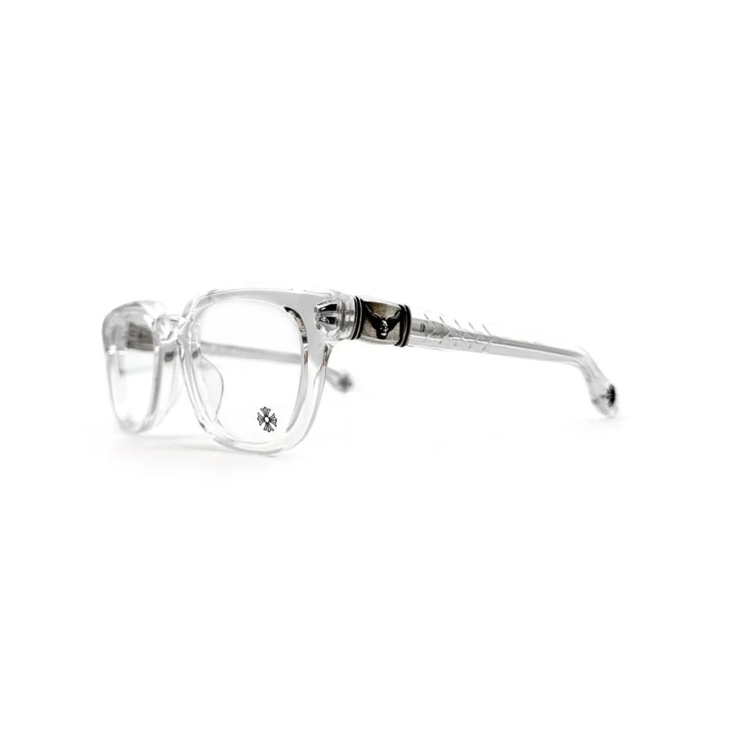 Chrome Hearts Well Hell Yeah Crystal Silver Glasses