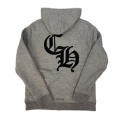 Chrome Hearts Triple Cross Nylon CH Logo Hoodie Grey - Lightly Pre-Owned Size M