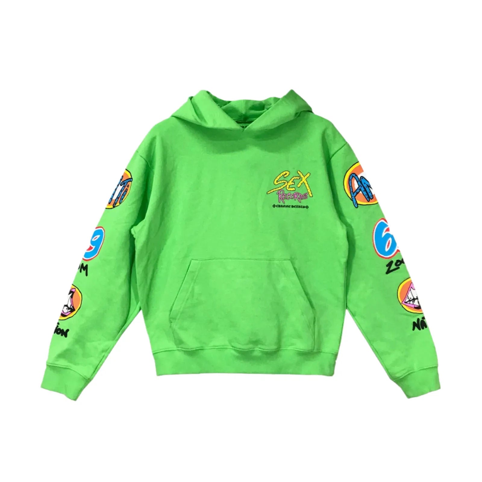 Chrome Hearts Matty Boy Sex Records Pullover Hoodie Green