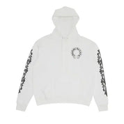 Chrome Hearts Floral Horseshoe Pullover Hoodie White
