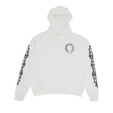 Chrome Hearts Floral Horseshoe Pullover Hoodie White