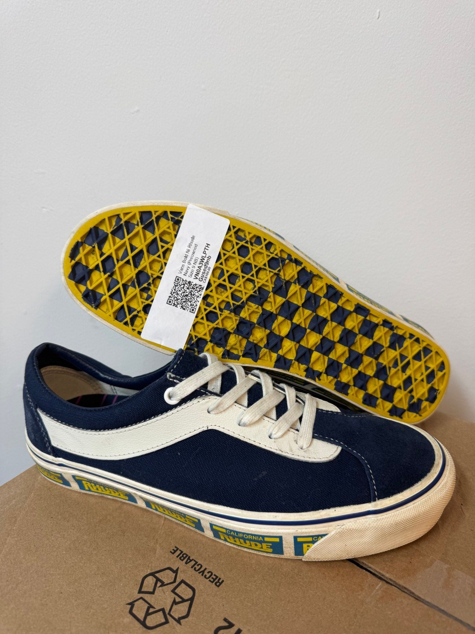 Vans Bold Ni Rhude Navy - Pre-Owned Size 9 (No original box)