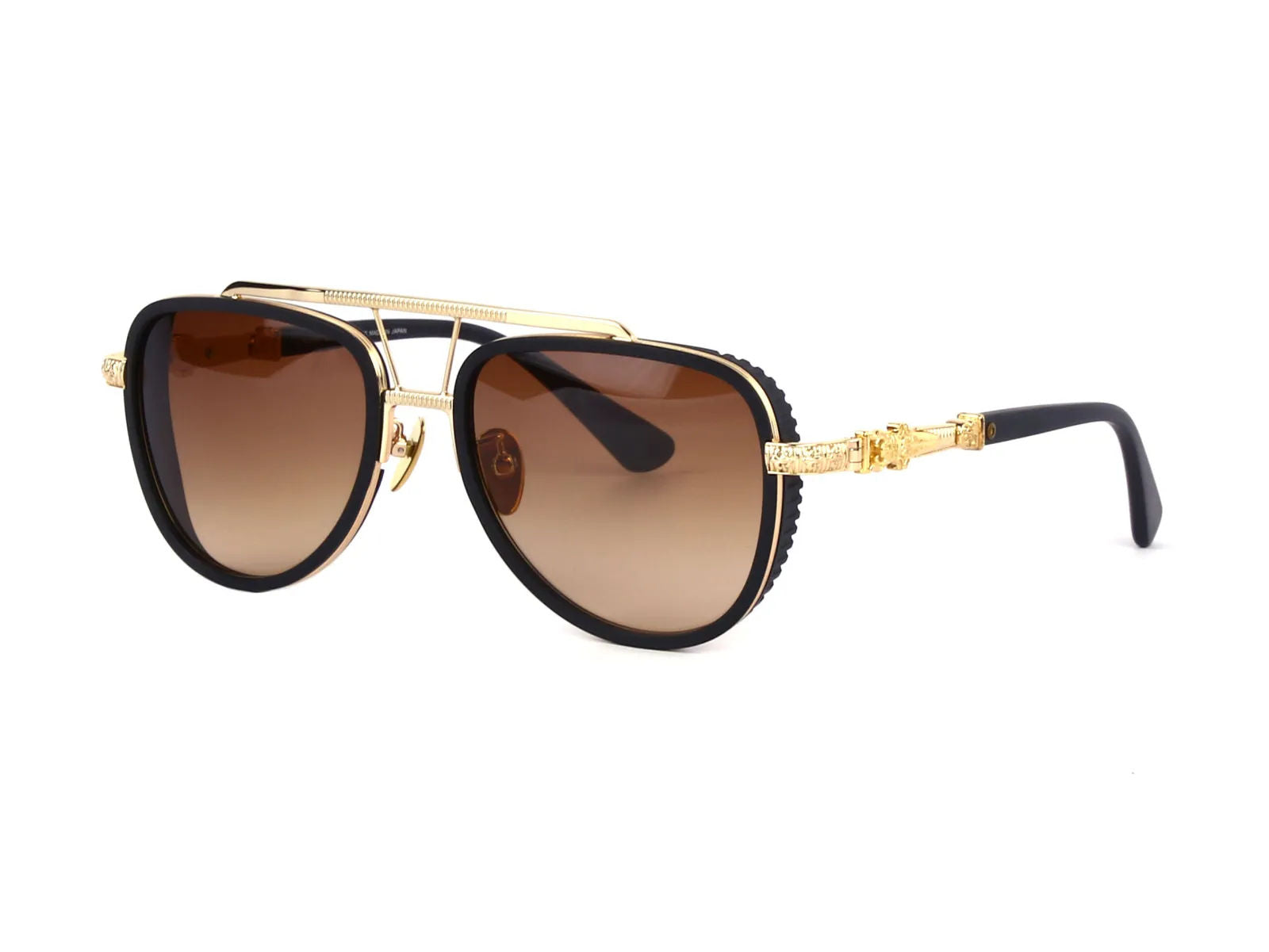Chrome Hearts Pushin Rod 1 Sunglasses Black/Gold