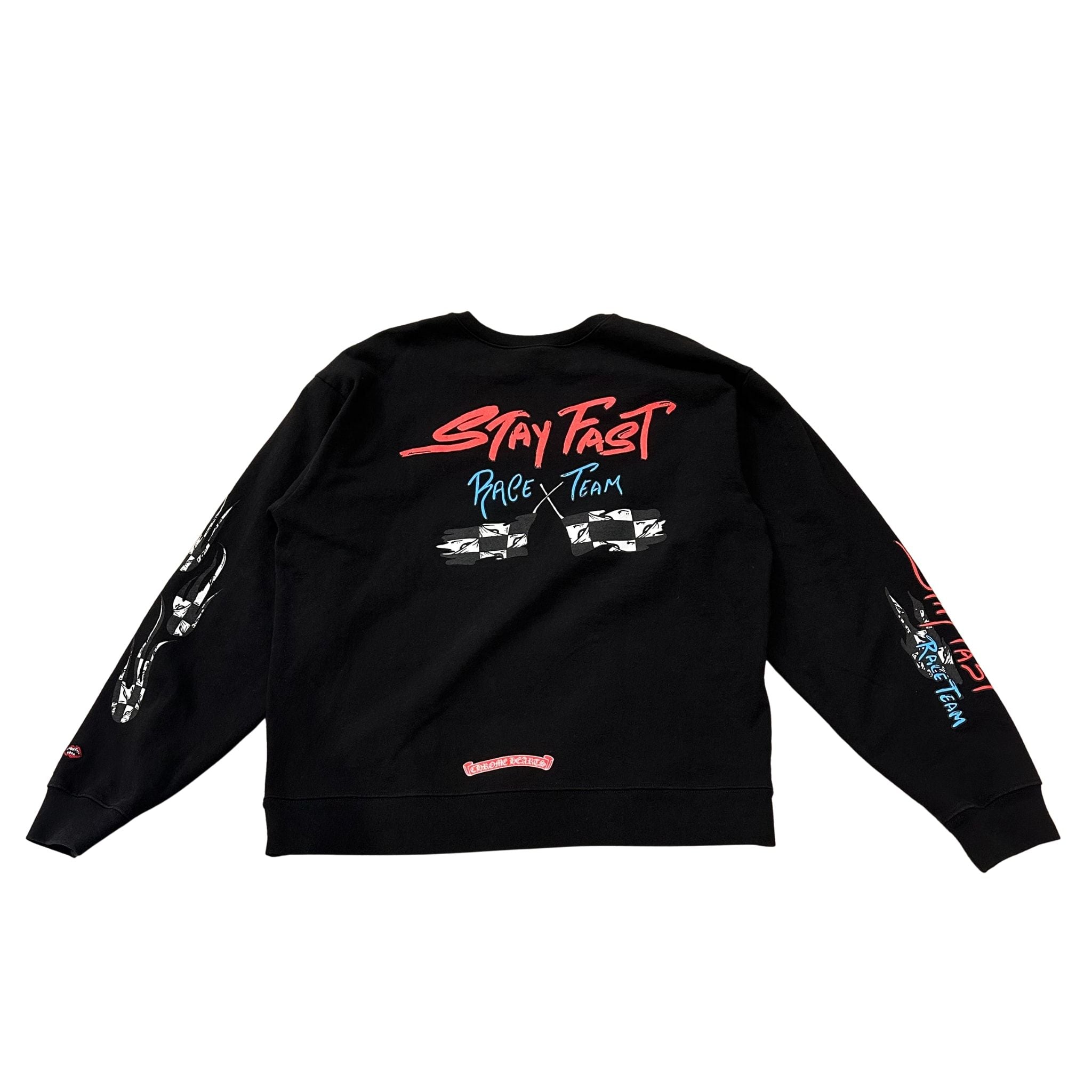 Chrome Hearts Matty Boy Stay Fast Crewneck Black (Tried On, Dry Cleaned Size L)