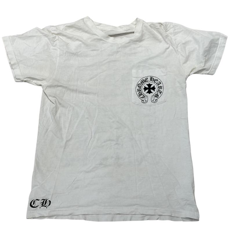 Vintage Chrome Hearts Eye Chart T-Shirt White - Pre-Owned Size M