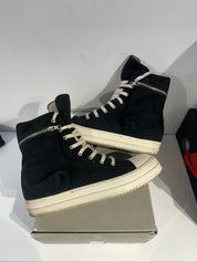 Rick Owens DRKSHDW Cargo Sneaks Black/Milk - Pre-Owned Size 10