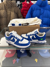 Louis Vuitton Nike Air Force 1 Low By Virgil Abloh White Royal - Pre-Owned Size 8.5