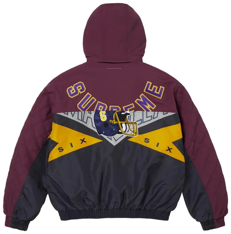Supreme MM6 Maison Margiela Split Stadium Jacket Purple