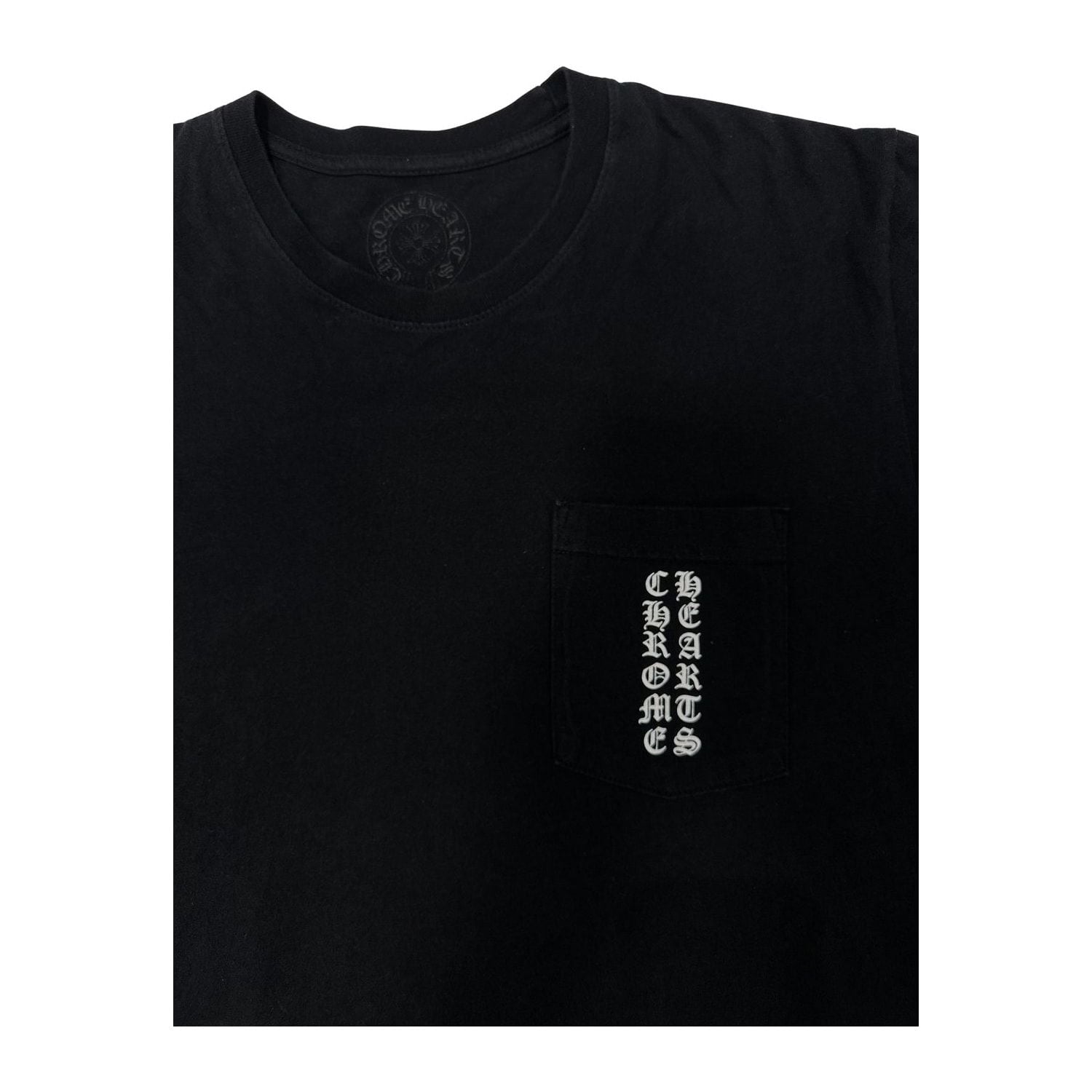 Chrome Hearts Vertical Logo Pink Made In Hollywood T-Shirt Black - Lightly Used Size L