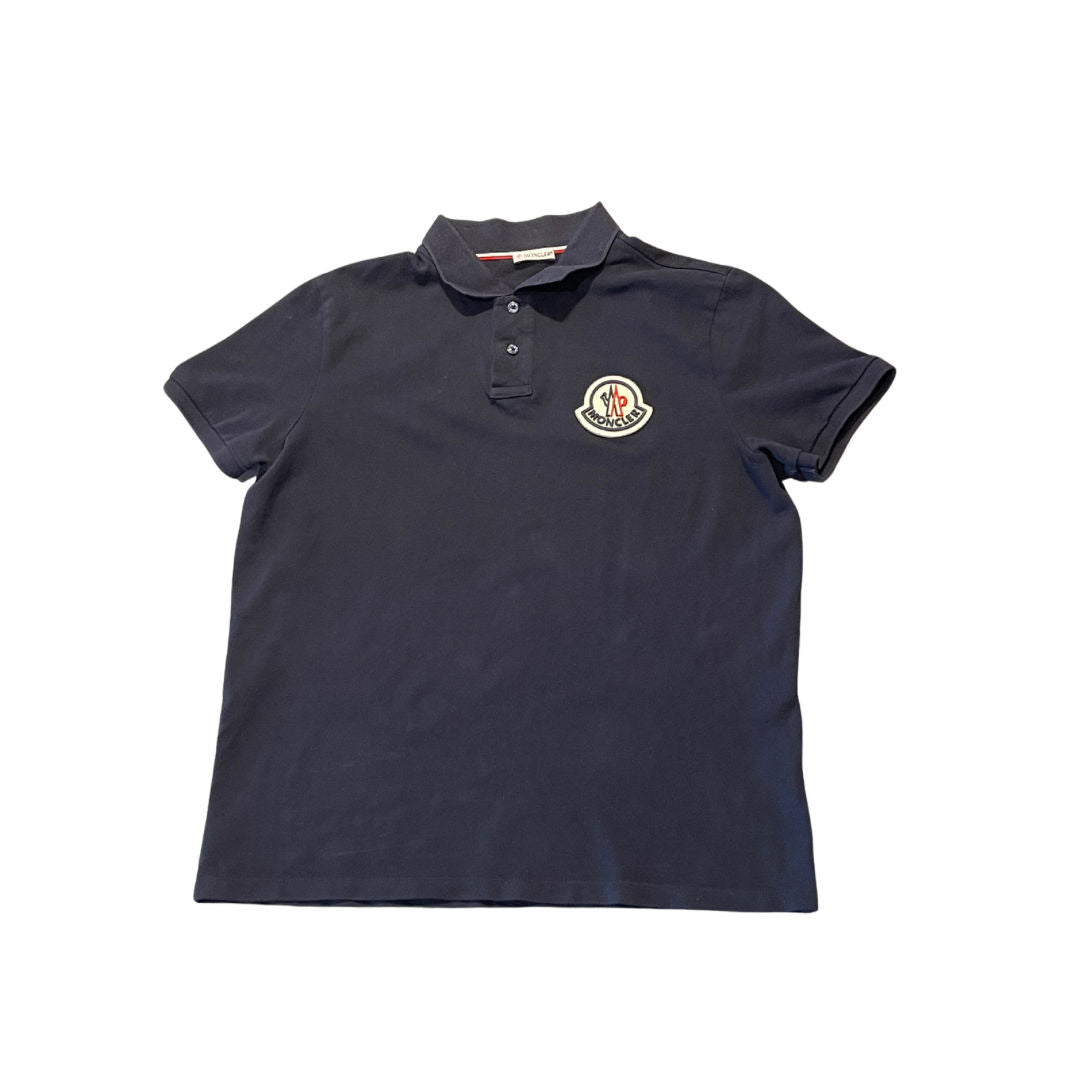 Moncler Maglia Manica Corta Polo Shirt Navy - Pre-Owned Size L