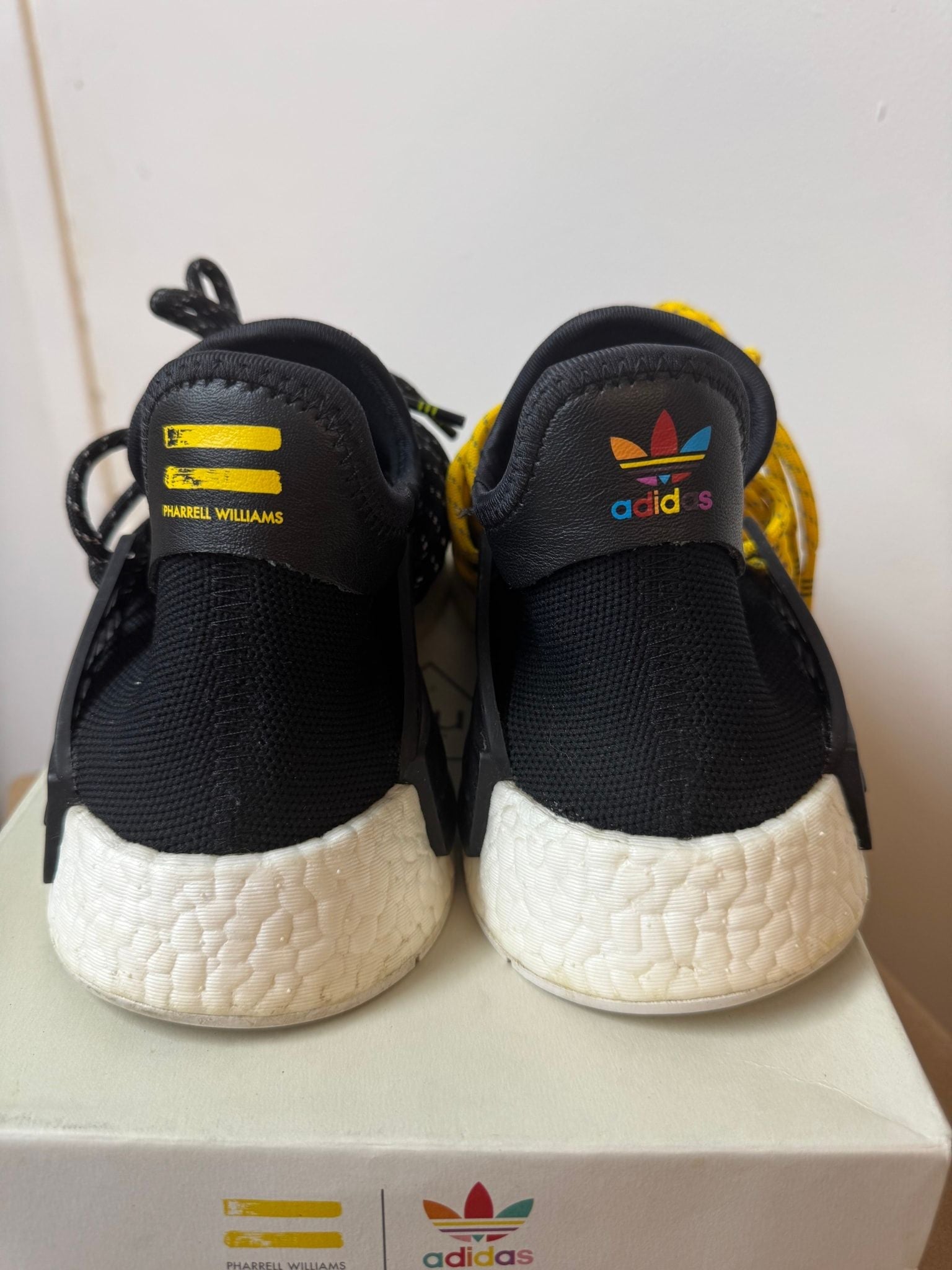adidas NMD HU Pharrell Human Species Black - Lightly Pre-Owned Size 8.5