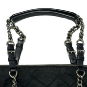 Prada Tessuto Metallo Quilted Black Synthetic Shoulder Bag - Pre-Owned