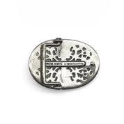 Chrome Hearts Small Oval Silver Belt Buckle (1 Inch)