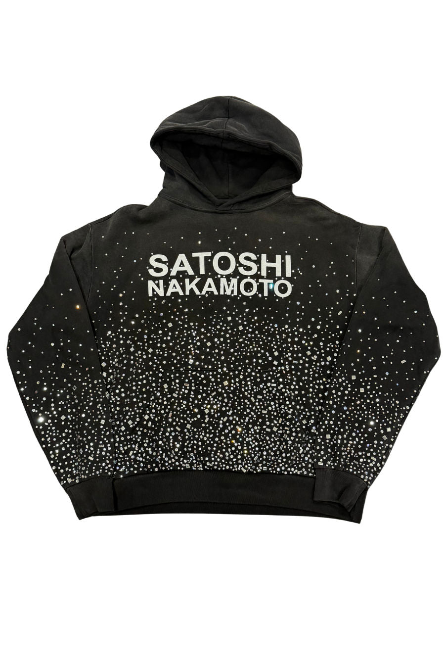 Satoshi Nakamoto Shattered Glass Hoodie Black - Lightly Pre-Owned Size L