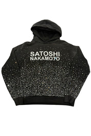 Satoshi Nakamoto Shattered Glass Hoodie Black - Lightly Pre-Owned Size L