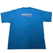 Balenciaga Political Campaign T-Shirt Blue
