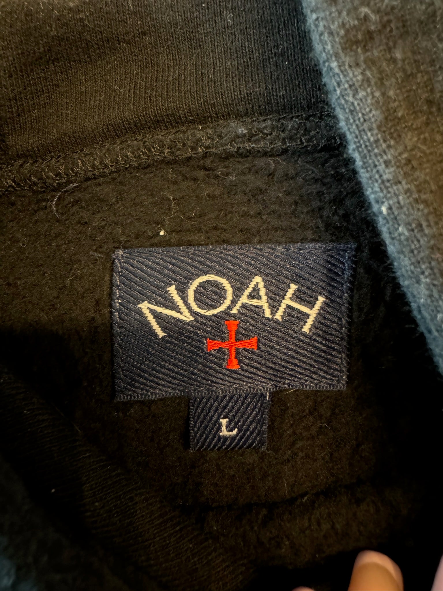 Noah Core Logo Hoodie Tonal Black - Pre-Owned Size L