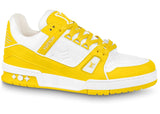 Louis Vuitton Trainer Yellow White Monogram - Pre-Owned Size 10M (No Original Box)