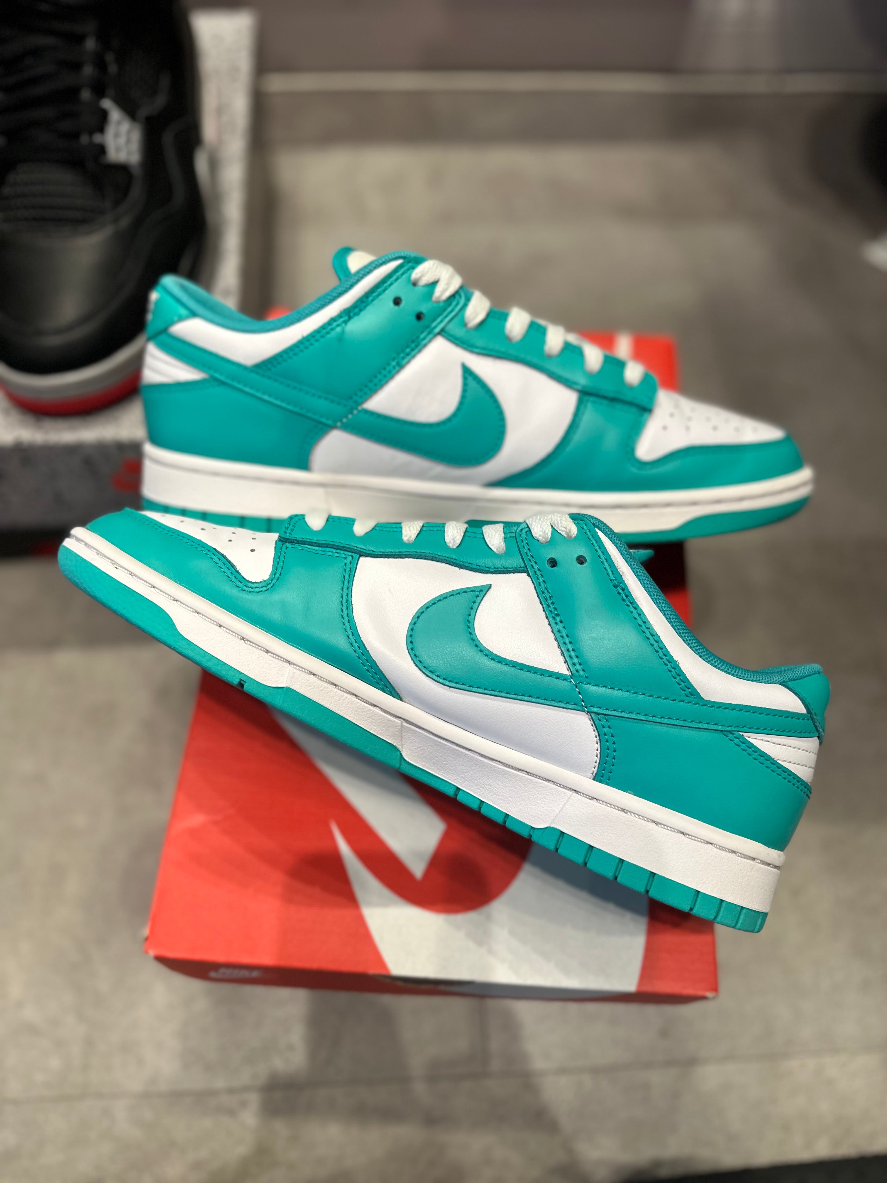 Nike Dunk Low Clear Jade (Preowned Sized 10)