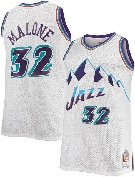 Mitchell & Ness NBA Swingman Jazz Karl Malone Jersey White
