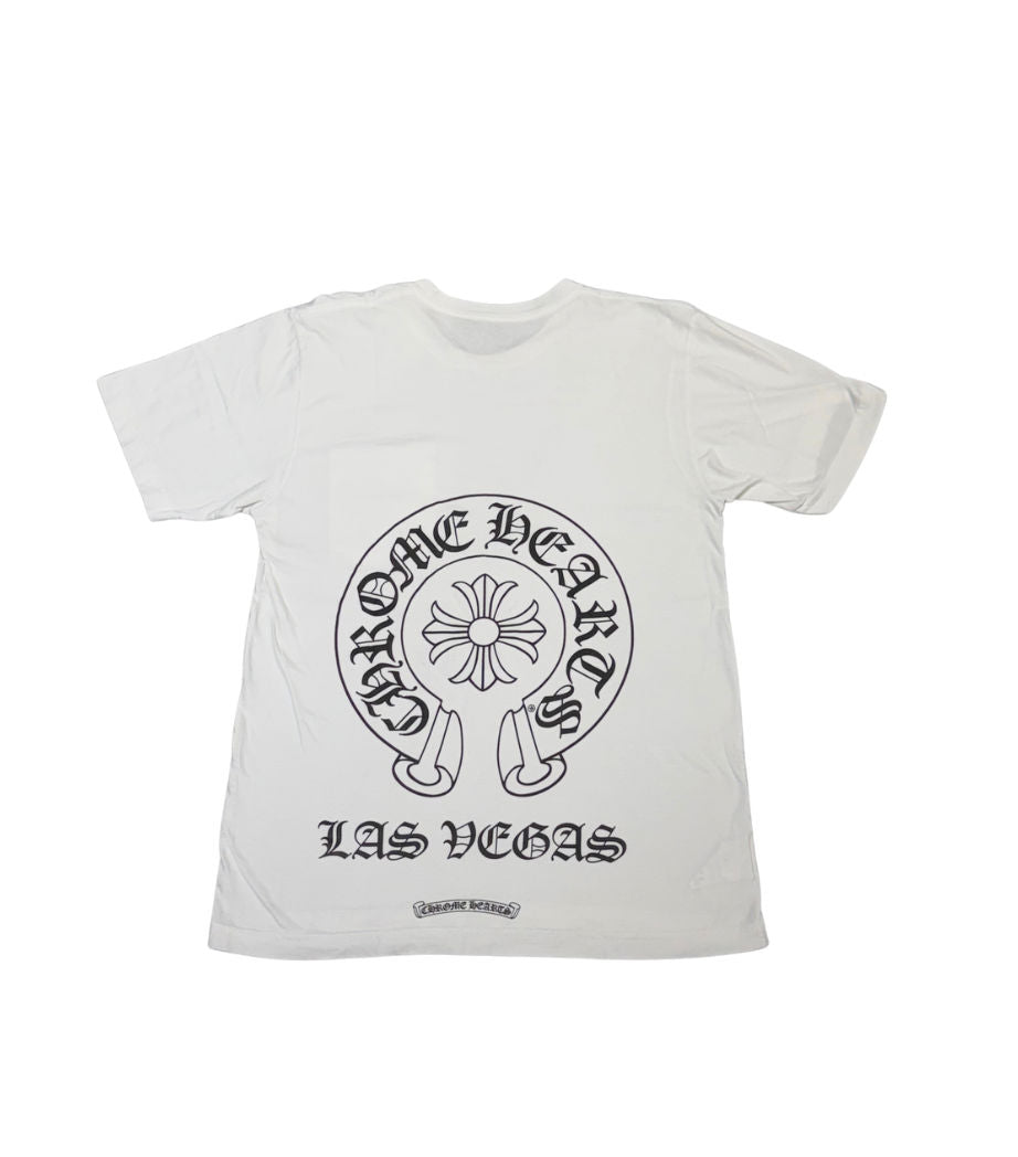 Chrome Hearts Las Vegas Exclusive Horseshoe Logo T-Shirt White - Lightly Used Size M
