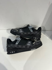 Louis Vuitton LV Trainer Black Damier Denim - Pre-Owned Size 11 (No original box)
