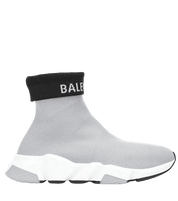 Balenciaga Speed Trainer Knit Grey Black - Pre-Owned Size 10 (No original box)