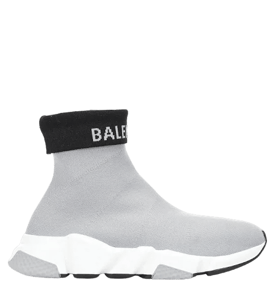 Balenciaga Speed Trainer Knit Grey Black - Pre-Owned Size 10 (No original box)