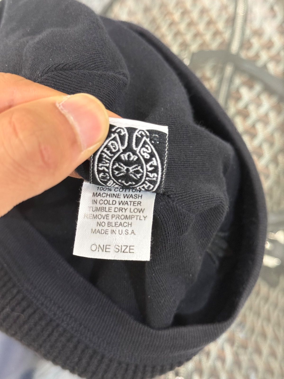 Chrome Hearts Tonal Cross Skull Cap Black - Lightly Used