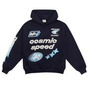 Broken Planet Market Cosmic Speed Cropped Hoodie Black - Pre-Owned