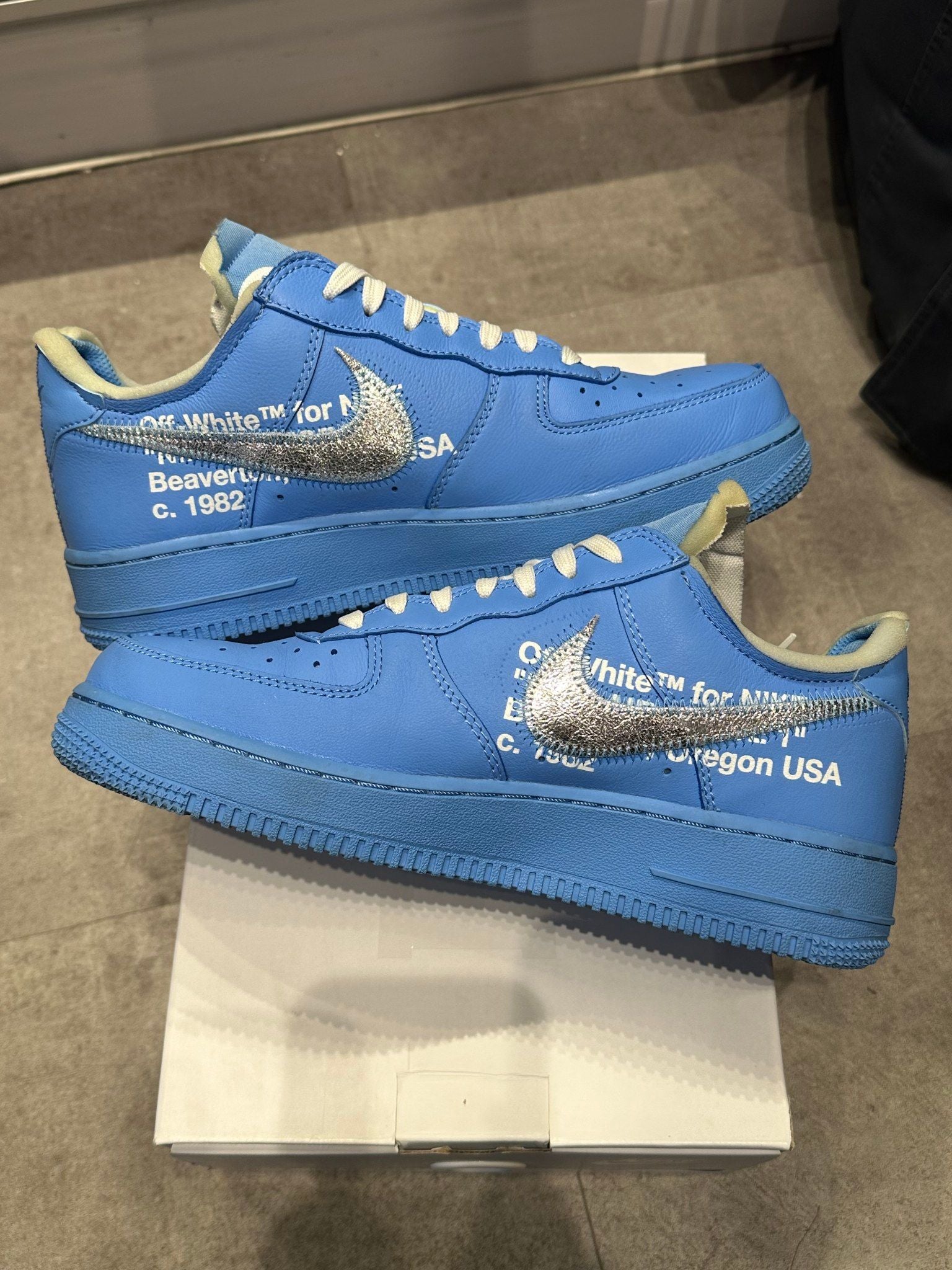 Nike Air Force 1 Low Off-White MCA University Blue - Pre-Owned Size 7