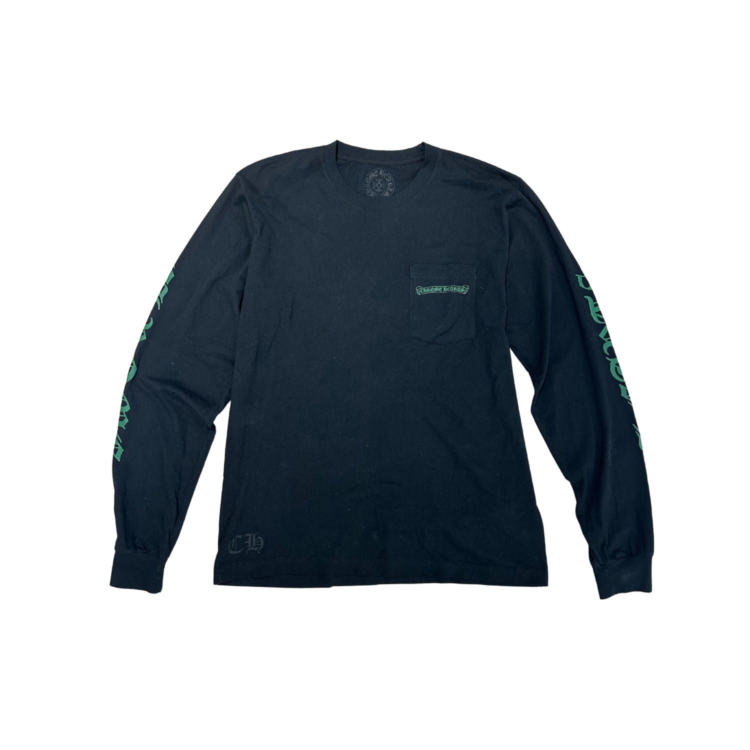 Chrome Hearts Green Cemetery L/S T-Shirt Black (Lightly Used Size XXL) - Pre-Owned