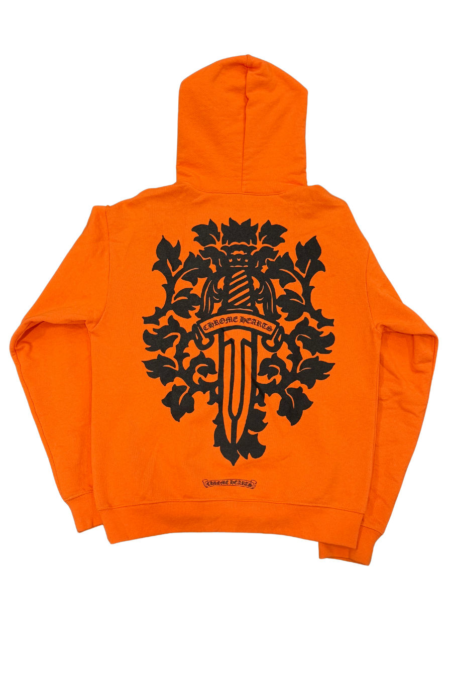 Chrome Hearts Vine Dagger Hoodie Orange/Black - Lightly Pre-Owned Size M
